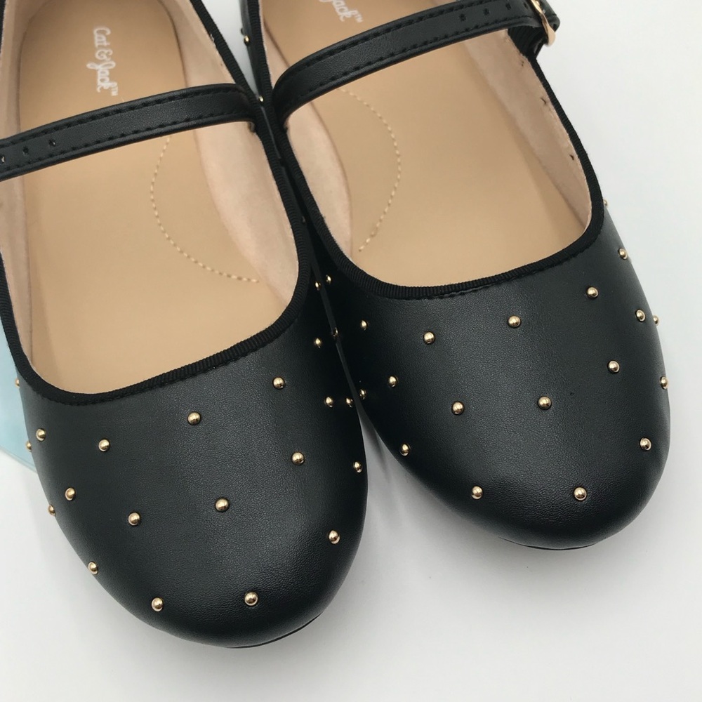 BNWT Cat & Jack Mary Jane Studded Flats - Picture 5 of 11